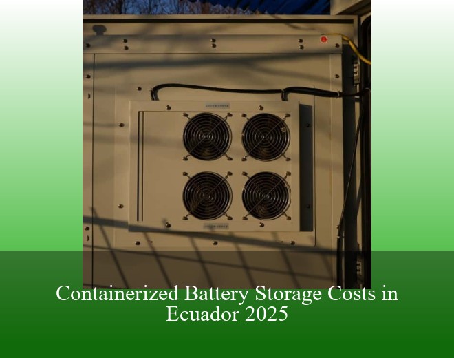 Containerized Battery Storage Costs in Ecuador 2025
